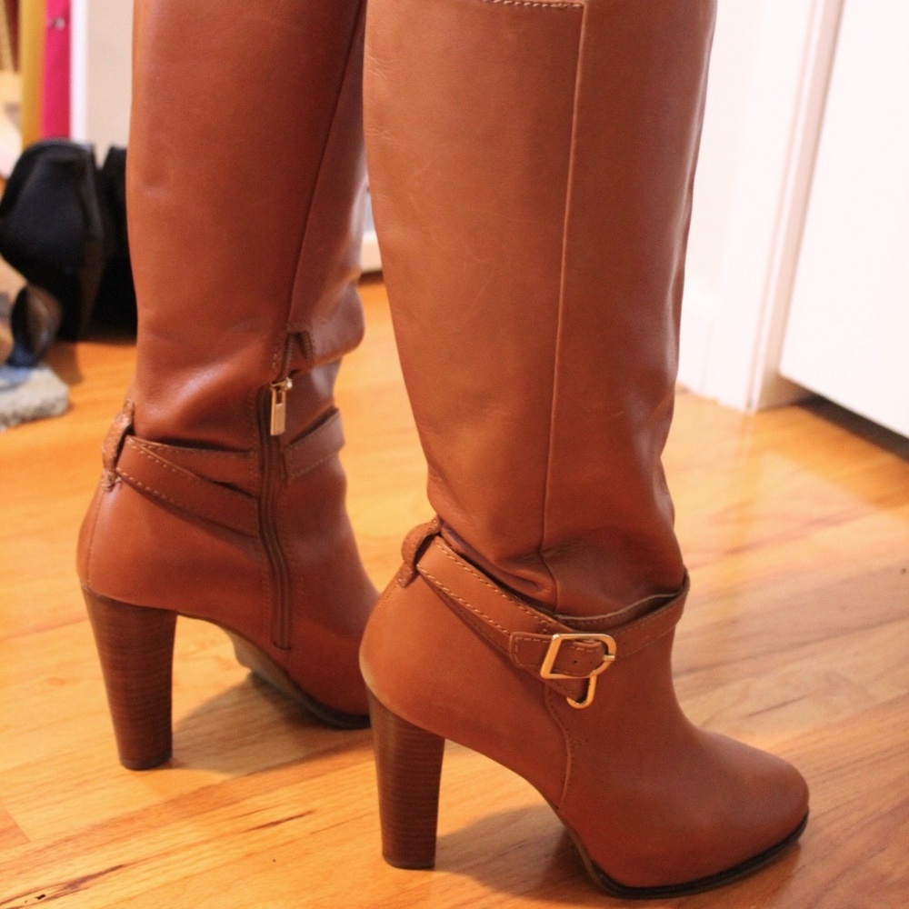 Banana Republic Knee-High Tan Leather Boots